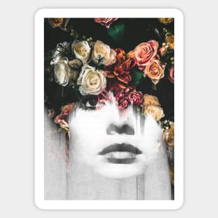 Floral Portrait Sticker